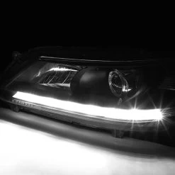 HID Combo 13-15 Honda Accord LED DRL Bar Projector Headlights - Black Clear -Professional Auto Parts Store 13 15 honda accord led drl bar projector headlights black clear 164