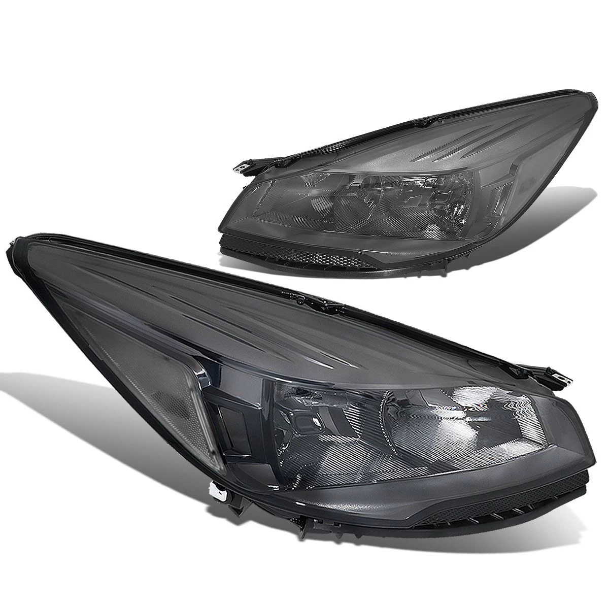 13-16 Ford Escape OE-Style Replacement Headlight - Smoked / Clear 4 13-16 Ford Escape OE-Style Replacement Headlight - Smoked / Clear - Image 2
