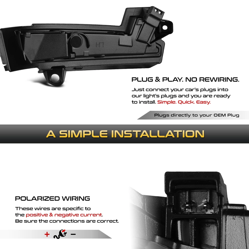 13-20 Ford Fusion Sequential Amber LED Side Mirror Lights - Smoked 7 13-20 Ford Fusion Sequential Amber LED Side Mirror Lights - Smoked - Image 5