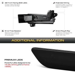 13-20 Ford Fusion Sequential Amber LED Side Mirror Lights - Smoked 15 13-20 Ford Fusion Sequential Amber LED Side Mirror Lights - Smoked -Professional Auto Parts Store 13 20 ford fusion sequential amber led side mirror lights smoked 25