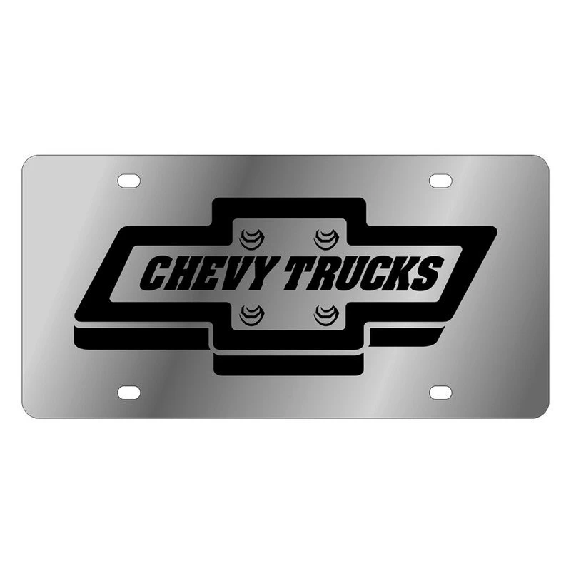 Eurosport Daytona® - GM License Plate With Style 2 Chevy Trucks Logo And Emblem 3 Eurosport Daytona® - GM License Plate With Style 2 Chevy Trucks Logo And Emblem