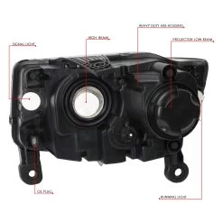 14-16 Jeep Grand Cherokee OE-Style Replacement Headlights Projector - Smoked / Clear -Professional Auto Parts Store 14 16 jeep grand cherokee oe style replacement headlights projector smoked clear 137