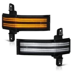 14-18 Chevy Silverado / GMC Sierra LED Towing Mirror Turn Signal Lights [Switchbackk & Sequential] - Clear Lens