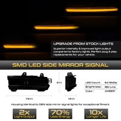 14-19 Range Rover Evoque / Velar Sequential LED Side Mirror Lights - Smoked 12 14-19 Range Rover Evoque / Velar Sequential LED Side Mirror Lights - Smoked -Professional Auto Parts Store 14 19 range rover evoque velar sequential led side mirror lights smoked 16