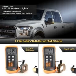 15-20 Ford F150 Sequential Amber LED Side Mirror Light - Smoked Lens 13 15-20 Ford F150 Sequential Amber LED Side Mirror Light - Smoked Lens -Professional Auto Parts Store 15 20 ford f150 sequential amber led side mirror light smoked lens 15