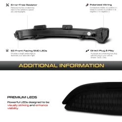 15-20 VW Golf/R/GTI Sequential LED Side Mirror Lights - Smoked Lens -Professional Auto Parts Store 15 20 vw golf r gti sequential led side mirror lights smoked lens 25