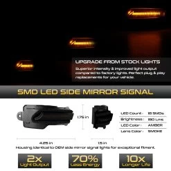 15-21 Lexus NX300 RX350 Sequential LED Side Mirror Lights - Smoked 12 15-21 Lexus NX300 RX350 Sequential LED Side Mirror Lights - Smoked -Professional Auto Parts Store 15 21 lexus nx300 rx350 sequential led side mirror lights smoked 12