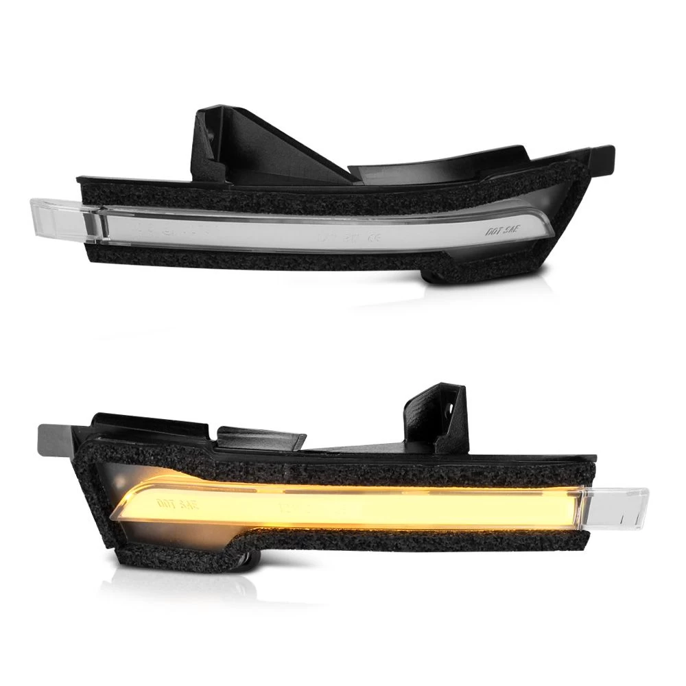 15-22 Ford Mustang Sequential Amber LED Side Mirror Lights - Clear 3 15-22 Ford Mustang Sequential Amber LED Side Mirror Lights - Clear