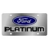 Eurosport Daytona® - Ford Motor Company License Plate With Platinum Logo And Ford Emblem -Professional Auto Parts Store 1593 1