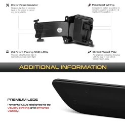 16-22 Honda Insight / Civic Sequential LED Side Mirror Light - Smoked -Professional Auto Parts Store 16 22 honda insight civic sequential led side mirror light smoked 25