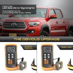 16-23 Toyota Tacoma/19-23 RAV4 Sequential LED Side Mirror Lights - Clear Lens 13 16-23 Toyota Tacoma/19-23 RAV4 Sequential LED Side Mirror Lights - Clear Lens -Professional Auto Parts Store 16 23 toyota tacoma 19 23 rav4 sequential led side mirror lights clear lens 19