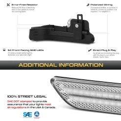 16-23 Toyota Tacoma/19-23 RAV4 Sequential LED Side Mirror Lights - Clear Lens 15 16-23 Toyota Tacoma/19-23 RAV4 Sequential LED Side Mirror Lights - Clear Lens -Professional Auto Parts Store 16 23 toyota tacoma 19 23 rav4 sequential led side mirror lights clear lens 25