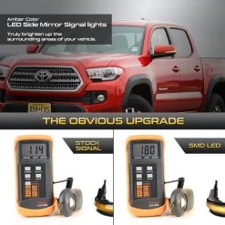 16-23 Toyota Tacoma/19-23 RAV4 Sequential LED Side Mirror Lights - Smoked Lens -Professional Auto Parts Store 16 23 toyota tacoma 19 23 rav4 sequential led side mirror lights smoked lens 19