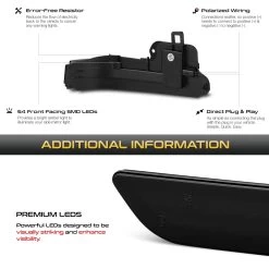 16-23 Toyota Tacoma/19-23 RAV4 Sequential LED Side Mirror Lights - Smoked Lens -Professional Auto Parts Store 16 23 toyota tacoma 19 23 rav4 sequential led side mirror lights smoked lens 25