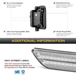 18-22 Jeep Wrangler / Gladiator Sequential LED Side Mirror Lights - Clear 15 18-22 Jeep Wrangler / Gladiator Sequential LED Side Mirror Lights - Clear -Professional Auto Parts Store 18 22 jeep wrangler gladiator sequential led side mirror lights clear 25