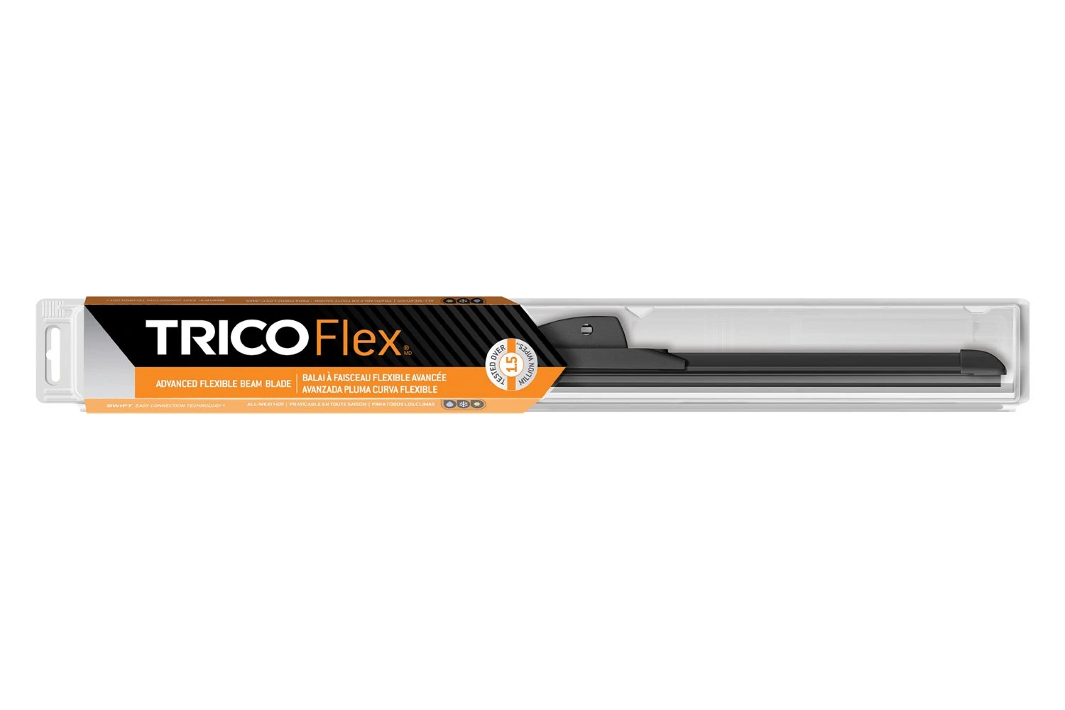 Trico® 18-240 - Flex™ Beam 24" Black Wiper Blade 4 Trico® 18-240 - Flex™ Beam 24" Black Wiper Blade - Image 2