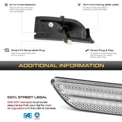 19-22 Ford Ranger Sequential Amber LED Side Mirror Lights - Clear -Professional Auto Parts Store 19 22 ford ranger sequential amber led side mirror lights clear 25