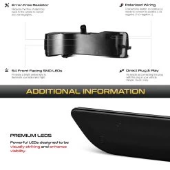 19-22 Ram 1500 Sequential LED Side Mirror Lights - Smoked -Professional Auto Parts Store 19 22 ram 1500 sequential led side mirror lights smoked 25