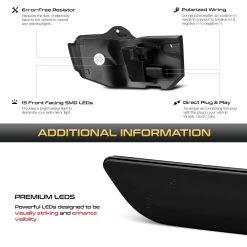 19-22 Toyota Corolla Sequential LED Side Mirror Lights - Smoked Lens -Professional Auto Parts Store 19 22 toyota corolla sequential led side mirror lights smoked lens 25