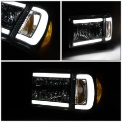 1987-1991 Ford F150 Bronco Led Drl Tube Headlights + Corner - Chrome / Amber 15 1987-1991 Ford F150 Bronco Led Drl Tube Headlights + Corner - Chrome / Amber -Professional Auto Parts Store 1987 1991 ford f150 bronco led drl tube headlights corner chrome amber 82