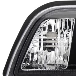 1987-1993 Ford Mustang 1-Piece Euro Crystal Headlights - Black -Professional Auto Parts Store 1987 1993 ford mustang 1 piece euro crystal headlights black 175