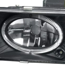 1988-1998 Chevy C10 Pickup / Suburban LED Halo Projector Headlights - Black -Professional Auto Parts Store 1988 1998 chevy c10 pickup suburban led halo projector headlights black 93