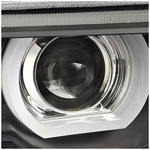 1995-2001 BMW E38 7-Series LED Halo DRL Projector Headlights - Black 7 1995-2001 BMW E38 7-Series LED Halo DRL Projector Headlights - Black - Image 5