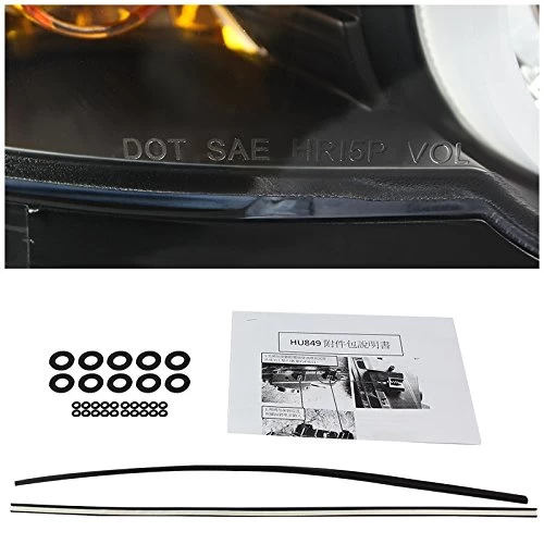 1995-2001 BMW E38 7-Series LED Halo DRL Projector Headlights - Black 10 1995-2001 BMW E38 7-Series LED Halo DRL Projector Headlights - Black - Image 8