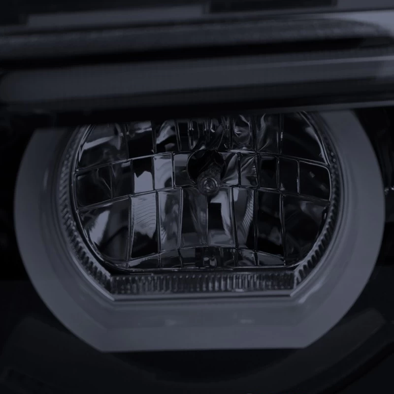 1995-2001 BMW E38 7-Series LED Halo DRL Projector Headlights - Gloss Black 5 1995-2001 BMW E38 7-Series LED Halo DRL Projector Headlights - Gloss Black - Image 3