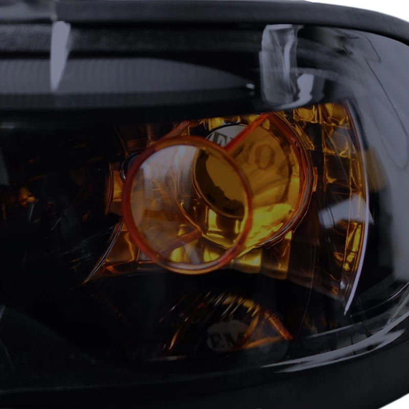 1995-2001 BMW E38 7-Series LED Halo DRL Projector Headlights - Gloss Black 7 1995-2001 BMW E38 7-Series LED Halo DRL Projector Headlights - Gloss Black - Image 5