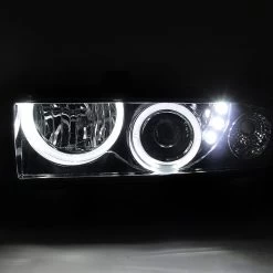 1998-2004 Chevy S10 Blazer Smoked Halo Projector Headlights+Bumper Lamps -Professional Auto Parts Store 1998 2004 chevy s10 blazer smoked halo projector headlights bumper lamps 78