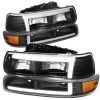 DNA 1999-2002 Chevy Silverado / 00-06 Tahoe DRL LED Headlight+Bumper - Black Housing W/ Amber Side Markers 2 DNA 1999-2002 Chevy Silverado / 00-06 Tahoe DRL LED Headlight+Bumper - Black Housing W/ Amber Side Markers -Professional Auto Parts Store 1999 2002 chevy silverado 00 06 tahoe drl led headlight bumper black housing w amber side markers 47