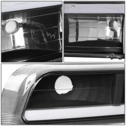 DNA 1999-2002 Chevy Silverado / 00-06 Tahoe DRL LED Headlight+Bumper - Black Housing W/ Amber Side Markers -Professional Auto Parts Store 1999 2002 chevy silverado 00 06 tahoe drl led headlight bumper black housing w amber side markers 59