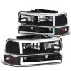 1999-2002 Chevy Silverado LED Tube Headlights+Bumper Signal - Matte Black 2 1999-2002 Chevy Silverado LED Tube Headlights+Bumper Signal - Matte Black -Professional Auto Parts Store 1999 2002 chevy silverado led tube headlights bumper signal matte black 116