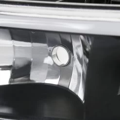 1999-2002 Chevy Silverado LED Tube Headlights+Bumper Signal - Matte Black -Professional Auto Parts Store 1999 2002 chevy silverado led tube headlights bumper signal matte black 122