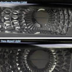 1999-2002 Chevy Silverado LED Tube Headlights+Bumper Signal - Smoked -Professional Auto Parts Store 1999 2002 chevy silverado led tube headlights bumper signal smoked 70