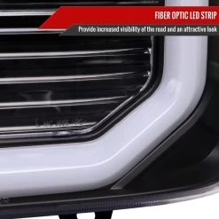 1999-2004 Ford F250 F350 F450 SuperDuty LED Tube Projector Headlight - Black Housing 17 1999-2004 Ford F250 F350 F450 SuperDuty LED Tube Projector Headlight - Black Housing -Professional Auto Parts Store 1999 2004 ford f250 f350 f450 superduty led tube projector headlight black housing 19