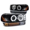 1999-2006 GMC Sierra Yukon Projector Headlights+Sequential LED Signal - Black -Professional Auto Parts Store 1999 2006 gmc sierra yukon projector headlights sequential led signal black 87