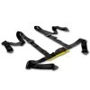2-inch Nylon Strap 4 Point Shoulder Buckle Harness Bar Black Racing Seat Belt