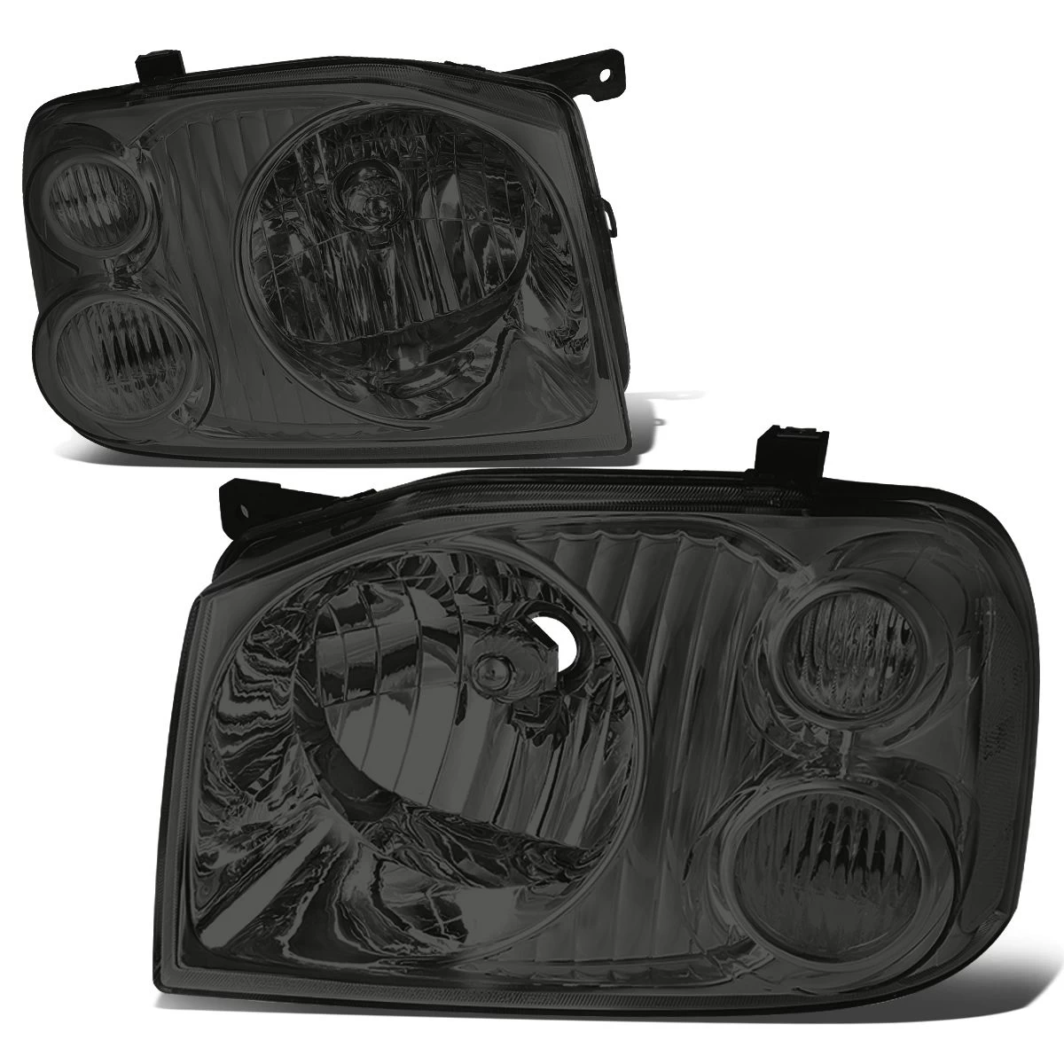 2001-2004 Nissan Frontier Factory Style Replacement Headlights - Smoked Lens / Clear 3 2001-2004 Nissan Frontier Factory Style Replacement Headlights - Smoked Lens / Clear