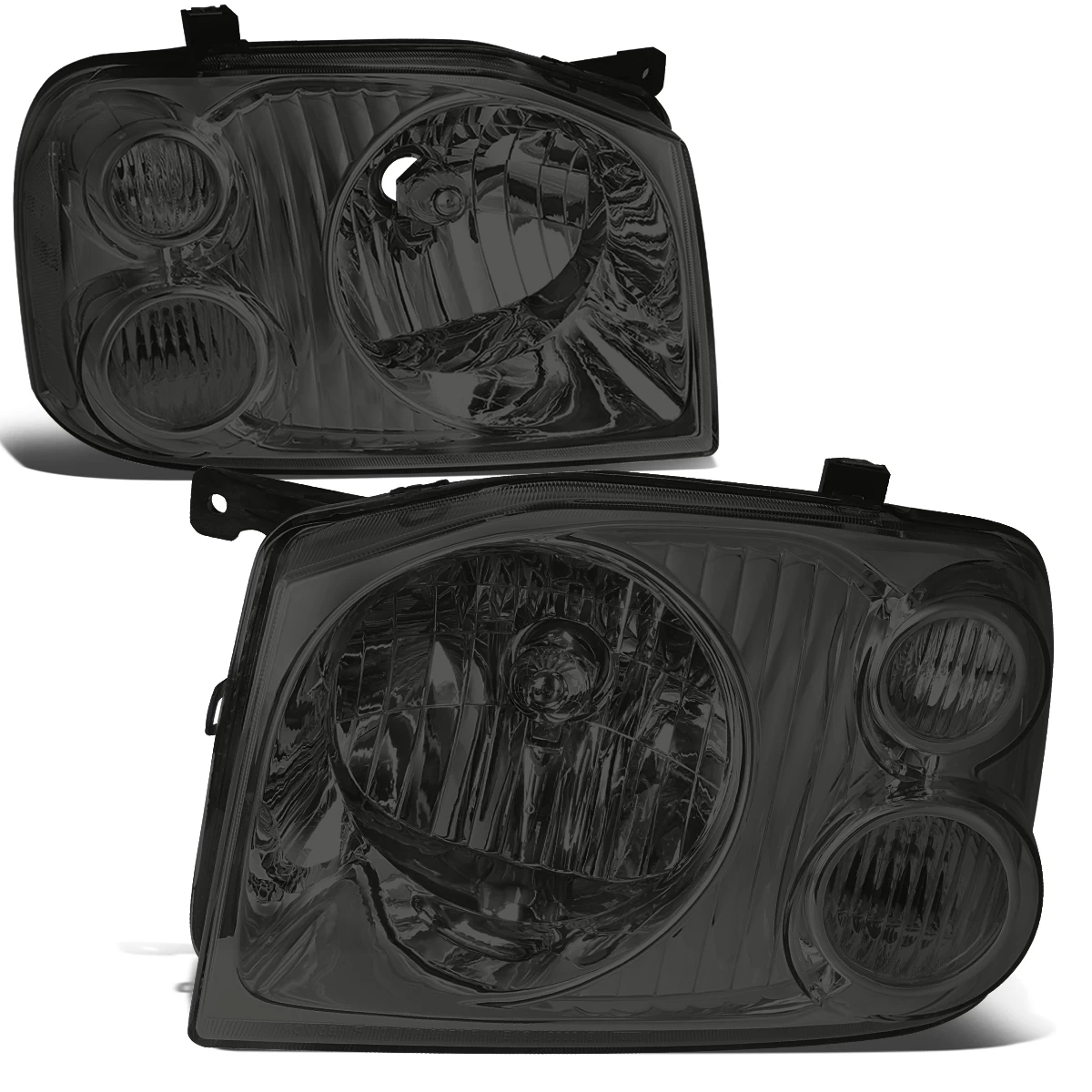 2001-2004 Nissan Frontier Factory Style Replacement Headlights - Smoked Lens / Clear 5 2001-2004 Nissan Frontier Factory Style Replacement Headlights - Smoked Lens / Clear - Image 3