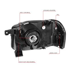 2001-2004 Nissan Frontier Factory Style Replacement Headlights - Smoked Lens / Clear 18 2001-2004 Nissan Frontier Factory Style Replacement Headlights - Smoked Lens / Clear -Professional Auto Parts Store 2001 2004 nissan frontier factory style replacement headlights smoked lens clear 96