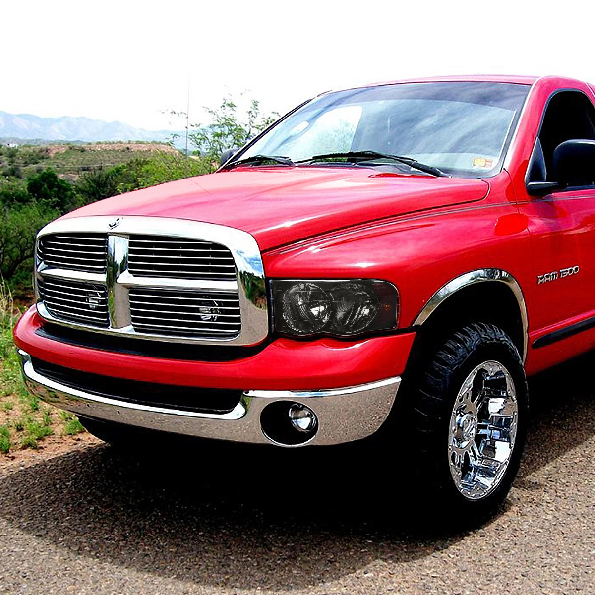 2002-2005 Dodge RAM 1500 2500 3500 Euro Style Crystal Headlights - Smoked 7 2002-2005 Dodge RAM 1500 2500 3500 Euro Style Crystal Headlights - Smoked - Image 5