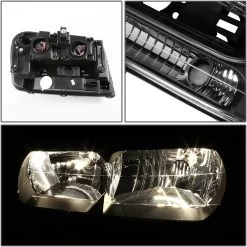 2002-2009 Chevy Trail Blazer Replacement Crystal Headlights - Black 13 2002-2009 Chevy Trail Blazer Replacement Crystal Headlights - Black -Professional Auto Parts Store 2002 2009 chevy trail blazer replacement crystal headlights black 153