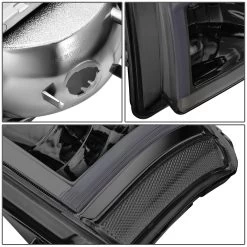 DNA 2003-2006 Chevrolet Silverado 1500/2500/3500 / 02-06 Avalanche Reflector Headlights W/ LED Bar - Chrome Housing Smoked Lens Clear Side Markers -Professional Auto Parts Store 2003 2006 chevrolet silverado 1500 2500 3500 02 06 avalanche reflector headlights w led bar chrome housing smoked lens clear side markers 23