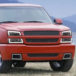 DNA 2003-2006 Chevrolet Silverado 1500/2500/3500 / 02-06 Avalanche Reflector Headlights W/ LED Bar - Chrome Housing Smoked Lens Clear Side Markers -Professional Auto Parts Store 2003 2006 chevrolet silverado 1500 2500 3500 02 06 avalanche reflector headlights w led bar chrome housing smoked lens clear side markers 26