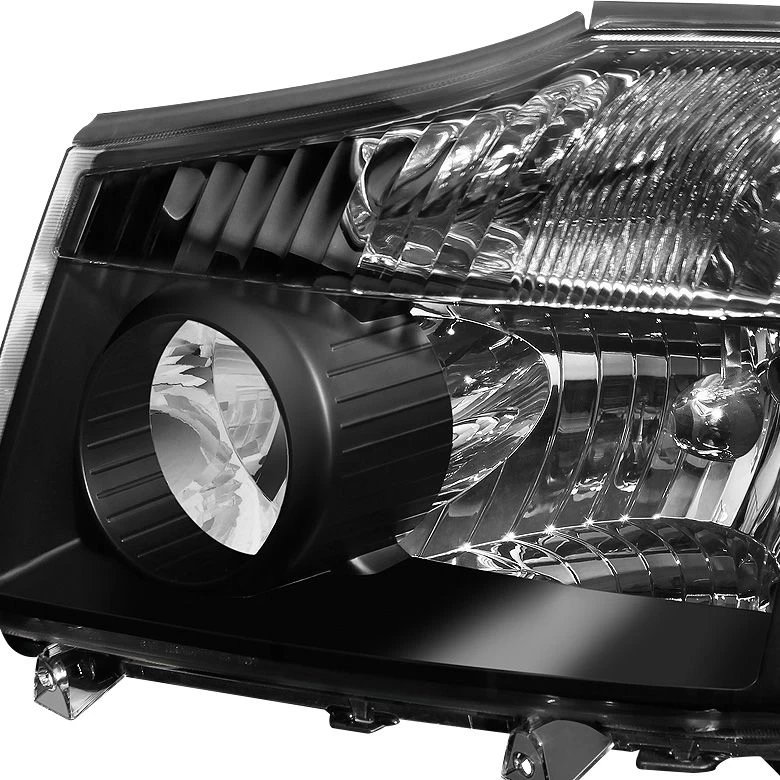 DNA 04-15 Nissan Titan / 04-07 Armada OE-Style Replacement Headlights - Black / Amber 4 DNA 04-15 Nissan Titan / 04-07 Armada OE-Style Replacement Headlights - Black / Amber - Image 2
