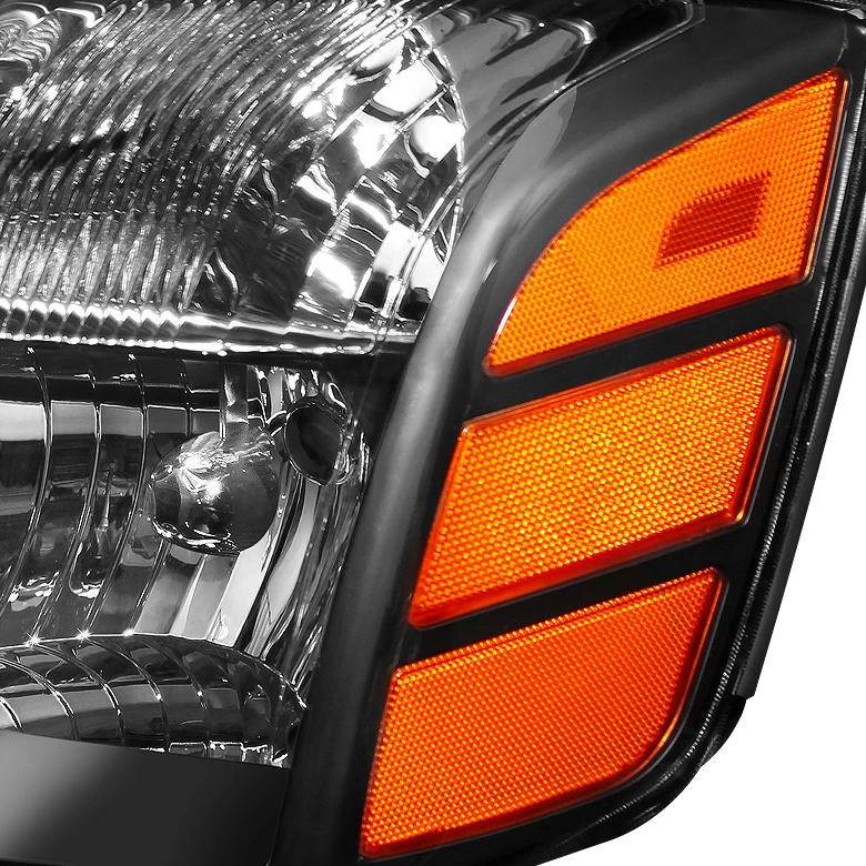 DNA 04-15 Nissan Titan / 04-07 Armada OE-Style Replacement Headlights - Black / Amber 5 DNA 04-15 Nissan Titan / 04-07 Armada OE-Style Replacement Headlights - Black / Amber - Image 3