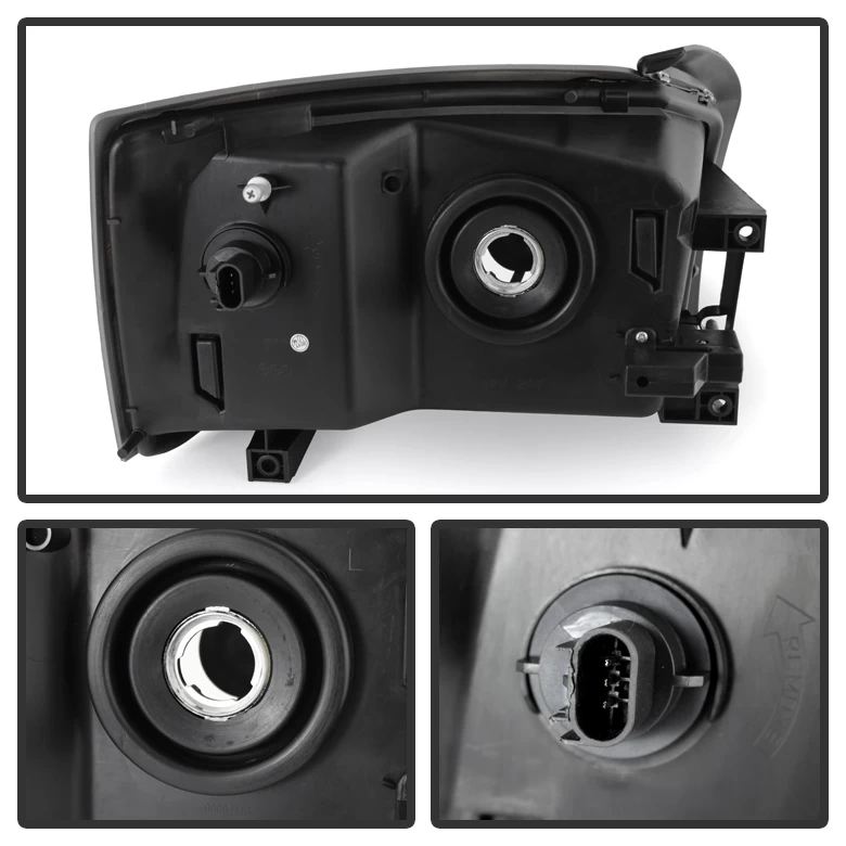 2005-2007 Dodge Dakota Replacement Crystal Headlights - Chrome 5 2005-2007 Dodge Dakota Replacement Crystal Headlights - Chrome - Image 3