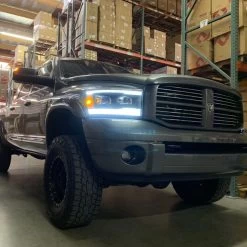 AlphaRex Luxx 06-08 Dodge RAM Dual Projector [Full LED] Headlights - Black -Professional Auto Parts Store 2006 2008 dodge ram dual projector full led headlights black 203